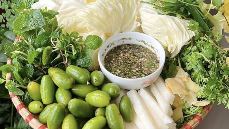 Nguyên liệu món ăn đơn giản nhưng kết hợp lại tạo nên hương vị độc đáo, hấp dẫn