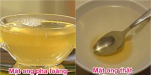 Cách thực hiện nhỏ một giọt mật ong vào cốc nước lạnh
