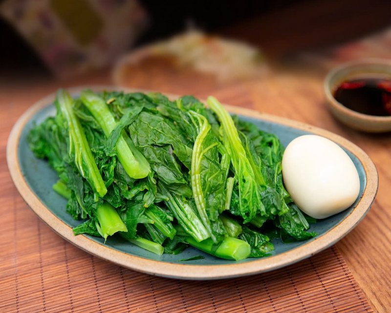 Cải mèo luộc