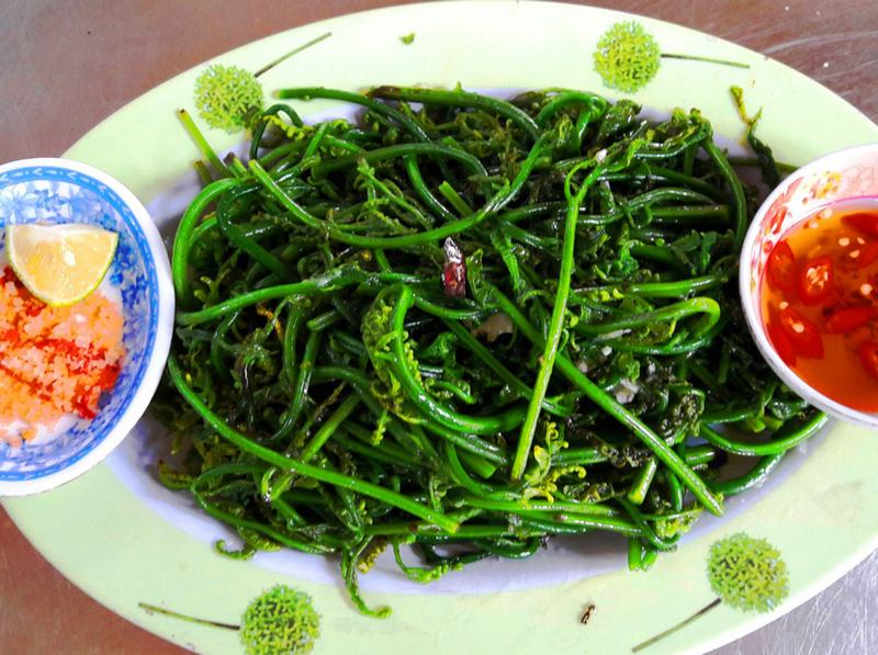 Rau dớn trong bữa cơm người Tây Bắc