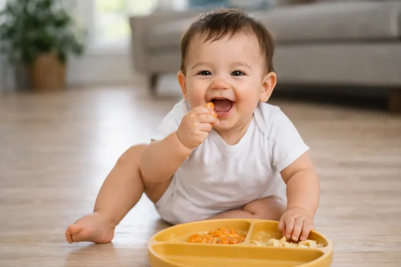 Trẻ dưới 2 tuổi chưa có răng, dễ gây hóc nghẹn khi ăn thịt trâu gác bếp